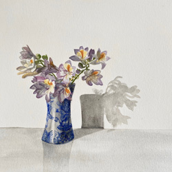 Freesias in the Good Luck Vase
