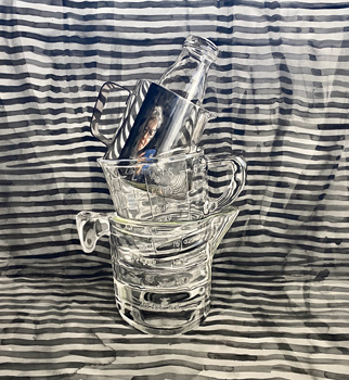 Stripes, Glass, Metal, Self