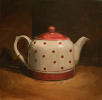 Marie Mansfield, Damaged Goods Red Spotted Tea Pot
